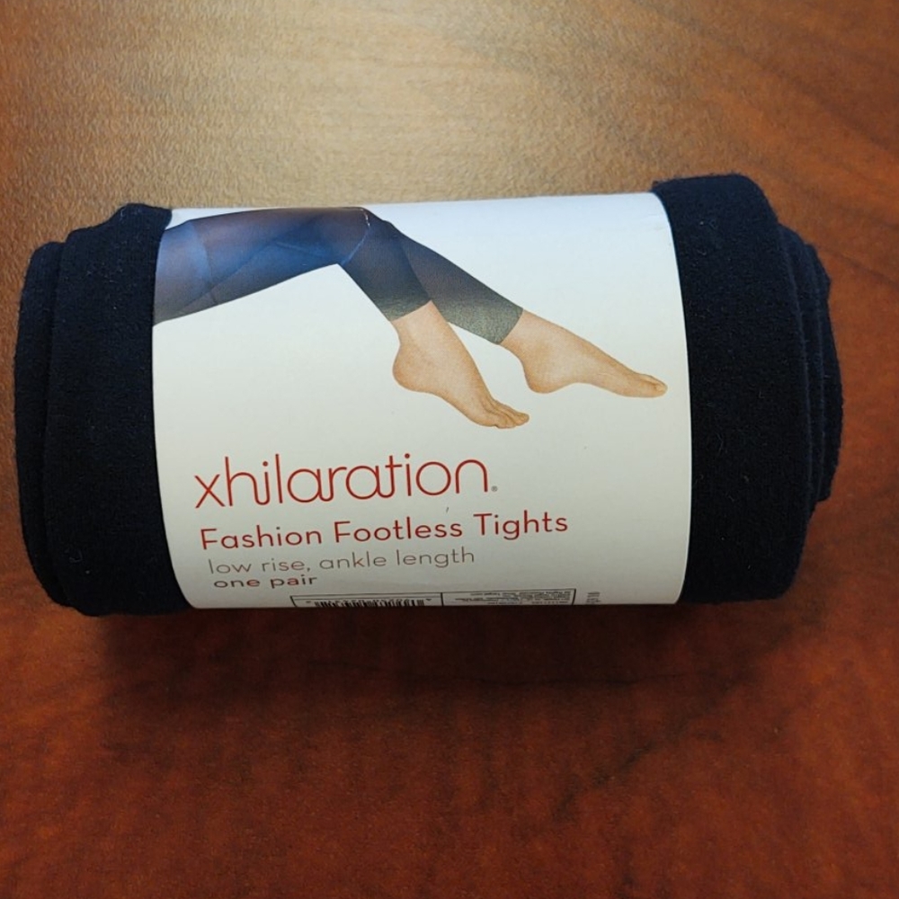 Xhilaration Ebony Footless Tights S/M